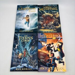 Percy Jackson Graphic Novel Lot of 4 Paperback Olympians Heroes of Olympus